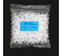 500 clips cruzados espaciadores de azulejos de polietileno compatibles con grosores estándar de azulejos para proyectos de suelo y pared (1.0 mm)