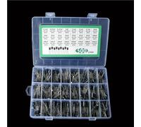 500 condensadores electrolíticos DIP mixtos de 24 valores, 0,1 uF-1000 u, 10 V, 16 V, 25 V y 50 V