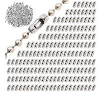500 conectores cadena bolas, conectores cadena acero inoxidable 304, para cadenas cuentas de 2,4 mm/4,5 mm.(4.5mm)
