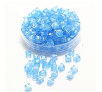 500 cuentas acrílicas de letras del alfabeto de 0.236 pulgadas (6 mm), surtidas de la A a la Z, formas mixtas de plástico, cuentas sueltas para hacer joyas, pulseras, collares (color 4)