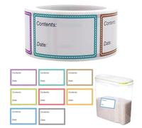 500 etiquetas de congelación para escribir, etiquetas para congelador, autoadhesivas, despegables, para escribir, para cocinas, restaurantes, tiendas de comestibles, mercados (25 x 40 mm)