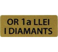 500 ETIQUETAS JOYERIA OR 1ª LLEI I DIAMANTS 20X8MM. (500U)