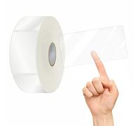 500 etiquetas protectoras, pegatinas transparentes e impermeables para proteger los códigos de barras, números y pegatinas de los sobres de correo en rollo (5cm x 10cm)