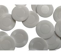 500 fichas delgadas/contadores de bebida/fichas de póquer - aproximadamente 39 mm (blanco)