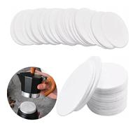 500 filtros de papel de repuesto, filtros de café desechables redondos compatibles con cafeteras Aeropress para preparar té y café (blanco)