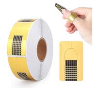 500 formas de uñas con marcas de números, ideal para acrílico, poligel y gel constructor, guía de consejos para salón y arte de uñas, dorado y blanco