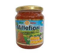500 g Milllefiori 100% Italian Honey in Glass Vase Dolcifying Honey Natural Sweetener Praconi Mille Flowers
