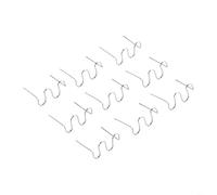 500 grapas de 0,6 mm y 0,8 mm, para reparación de soldadores de plástico, cierres de acero inoxidable 304, para fijación de parachoques de coche, puntas planas reutilizables de esquina interior (onda