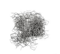 500 grapas de acero inoxidable de 0,6 mm/0,8 mm para soldador de plástico, reparación de parachoques de coche, compatible con herramientas de soldadura 304 (0,8 mm planas)