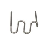 500 grapas de soldadura de plástico para grapadora en caliente, 0,6 mm y 0,8 mm, grapas precortadas de acero inoxidable para reparación de parachoques de coche, nailon PVC ABS (esquina de 0,8 mm)