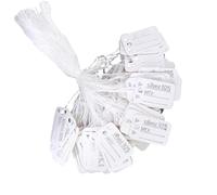 500 marcadores de joyería, etiquetas colgantes de papel para relojes de lujo, collares, accesorios de embalaje al por menor, suministros a granel, marcadores de joyería