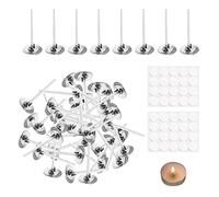 500 mechas de vela (26 mm) y 40 pegatinas para mechas de mecha de algodón natural, juegos de velas para hacer velas y manualidades