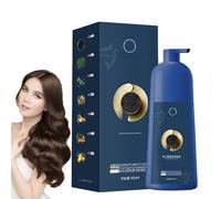 500 ml champú para teñir el cabello, tinte instantáneo, cuidado del cabello semipermanente, ingredientes vegetales naturales para el cabello, color de color rápido, coloración rápida para hombres y