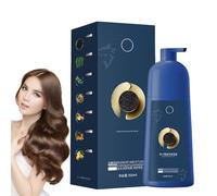 500 ml champú para teñir el cabello, tinte instantáneo, cuidado del cabello semipermanente, ingredientes vegetales naturales para el cabello, color de color rápido, coloración rápida para hombres y