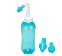 500 ml de enjuague sinusal y riego nasal, cuidado de la nariz perfecto para limpiar tus senos paranasales alergias, resfriados e higiene general para adultos y niños sin BPA botella de lavado nasal calmante lavado (verde)
