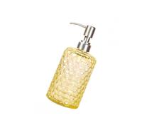 500 Ml lotion container pump bottle made of glass refillable shampoo bottle toiletry glass pineapple pattern stainless steel nozzle