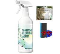 500 ml Tombstone & Monument Cleaning Spray,Headstone Restoration & CleaningSpray,Stone Cleaner,Solution Headstone Cleaner,Professional Restore&Protect Memorial Stones,Cleaning & Dirt And Rust Removal