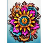 500 Pages Steampunk Flower Mandalas Coloring Book for Adults and Children Stress Relief.: A Massive Collection of Steampunk Flower Mandalas for Stress Relief.