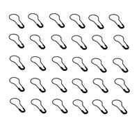 500 pasadores de seguridad para calabaza, de metal, de 0,8 pulgadas, pin de calabash, para ropa, manualidades, accesorios para el hogar, color negro