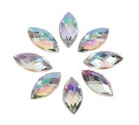 500 pcs AB piedras brillantes acrílico Rhinestone con ojo de caballo para accesorios decoración de ropa