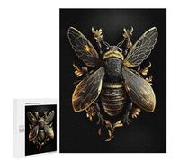 500 PCS Rompecabezas Black and Gold Bee Rompecabezas para Adultos Juguetes Antiestrés Vacaciones En Casa Matar El Tiempo Interacción Entre Padres E Hijos 500 PCS