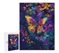500 PCS Rompecabezas Colorful Butterfly Garden-2 Rompecabezas para Adultos Juguetes Antiestrés Vacaciones En Casa Matar El Tiempo Interacción Entre Padres E Hijos 500 PCS