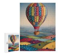500 PCS Rompecabezas Colorful Hot Air Balloon Ride-2 Rompecabezas para Adultos Juguetes Antiestrés Vacaciones En Casa Matar El Tiempo Interacción Entre Padres E Hijos 500 PCS
