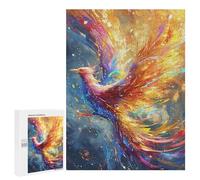 500 PCS Rompecabezas Colorful Phoenix Art Print-1 Rompecabezas para Adultos Juguetes Antiestrés Vacaciones En Casa Matar El Tiempo Interacción Entre Padres E Hijos 500 PCS