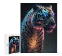 500 PCS Rompecabezas Cosmic Tiger Rompecabezas para Adultos Juguetes Antiestrés Vacaciones En Casa Matar El Tiempo Interacción Entre Padres E Hijos 500 PCS
