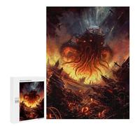 500 PCS Rompecabezas De Piezas para Adolescentes Cthulhu Rising The End Times Rompecabezas para Adultos Juego Familiar Análisis Y Desafío Educativo De Lógica 500 PCS