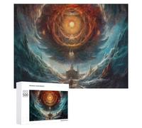 500 PCS Rompecabezas De Piezas para Adolescentes Gate to The Celestial Realm Rompecabezas para Adultos Juego Familiar Análisis Y Desafío Educativo De Lógica 500 PCS