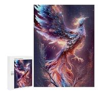 500 PCS Rompecabezas De Piezas para Adolescentes Phoenix Rise Artistic Firebird Rompecabezas para Adultos Juego Familiar Análisis Y Desafío Educativo De Lógica 500 PCS
