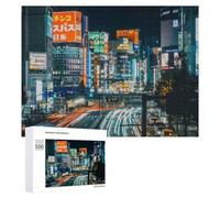 500 PCS Rompecabezas De Piezas para Adolescentes Tokyo Nights Urban Lights Rompecabezas para Adultos Juego Familiar Análisis Y Desafío Educativo De Lógica 500 PCS