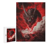 500 PCS Rompecabezas Dragon'S Fiery Ascension Rompecabezas para Adolescentes Carrera De Velocidad Manual Lista De Deseos con Juguetes De Papá Noel Juegos Educativos 500 PCS