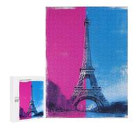 500 PCS Rompecabezas Eiffel Tower Paris France Rompecabezas para Adolescentes: Alivia El Estrés. Entrena Tu Cerebro Y Tus Manos. Juguetes Educativos De Aprendizaje 500 PCS