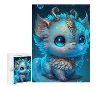 500 PCS Rompecabezas Fantasy Cute Baby Dragon Plush Toy Rompecabezas para Adolescentes. Corte De Precisión. Actividades Divertidas En Casa. Juego Desafiante Y Juego En Familia. 500 PCS