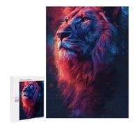 500 PCS Rompecabezas Galactic Lion Majesty -3 Rompecabezas para Adolescentes. Corte De Precisión. Actividades Divertidas En Casa. Juego Desafiante Y Juego En Familia. 500 PCS
