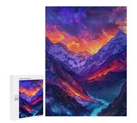 500 PCS Rompecabezas Galactic Mountain Range -1 Rompecabezas para Adultos Juguetes Antiestrés Vacaciones En Casa Matar El Tiempo Interacción Entre Padres E Hijos 500 PCS