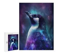 500 PCS Rompecabezas Galactic Penguin Art Print Rompecabezas para Adultos Juguetes Antiestrés Vacaciones En Casa Matar El Tiempo Interacción Entre Padres E Hijos 500 PCS