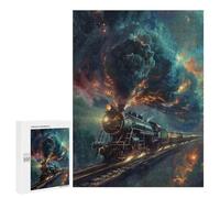 500 PCS Rompecabezas Galactic Steam Train Journey -1 Rompecabezas para Adultos Mejora La Memoria Desafío Educativo Juguetes Juegos Educativos 500 PCS