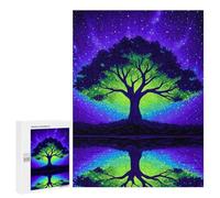 500 PCS Rompecabezas Galactic Tree Reflection Rompecabezas para Adultos Mejora La Memoria Desafío Educativo Juguetes Juegos Educativos 500 PCS