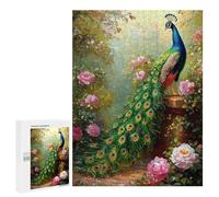 500 PCS Rompecabezas Garden Peacock Painting Rompecabezas para Adolescentes Carrera De Velocidad Manual Lista De Deseos con Juguetes De Papá Noel Juegos Educativos 500 PCS