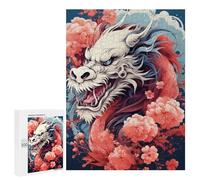 500 PCS Rompecabezas Japanese Dragon Art Print Rompecabezas para Adultos Juguetes Antiestrés Vacaciones En Casa Matar El Tiempo Interacción Entre Padres E Hijos 500 PCS