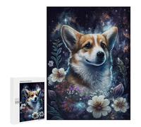 500 PCS Rompecabezas Magical Corgi Garden Art Print -1 Rompecabezas para Adultos Juguetes Antiestrés Vacaciones En Casa Matar El Tiempo Interacción Entre Padres E Hijos 500 PCS