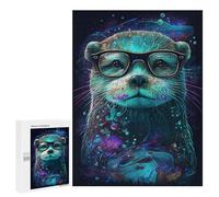 500 PCS Rompecabezas Otterly Cool Glasses Rompecabezas para Adultos Juguetes Antiestrés Vacaciones En Casa Matar El Tiempo Interacción Entre Padres E Hijos 500 PCS