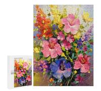 500 PCS Rompecabezas para Adolescentes A Bouquet of Meadow Flower Rompecabezas para Adultos Juguetes Antiestrés Desafío Difícil Cumpleaños
