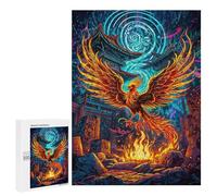 500 PCS Rompecabezas para Adolescentes A Phoenix Rises from Fire Rompecabezas para Adultos Juegos Relajantes Que Mejoran La Memoria Actividades Divertidas En Casa 500 PCS