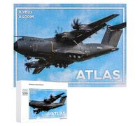 500 PCS Rompecabezas para Adolescentes A400M Atlas Cargo Aircraft Rompecabezas para Adultos Juego Práctico Regalos para Mujeres Ayuda A Ejercitar El Cerebro 500 PCS