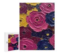 500 PCS Rompecabezas para Adolescentes Abstract Floral Painting Rompecabezas para Adultos Juego Práctico Difícil Interacción Entre Padres E Hijos 500 PCS