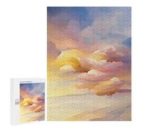 500 PCS Rompecabezas para Adolescentes Abstract Sunset Shore Rompecabezas para Adultos Regalos De Cumpleaños Juego Familiar Apto para Personas De 14 Años En Adelante 500 PCS